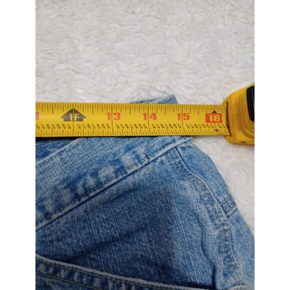 Vtg Riders Womens 12M Blue Cotton Denim Cargo Shorts - Picture 7 of 9